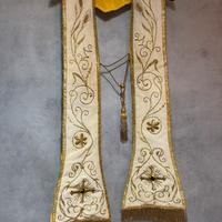 Stola pastorale ricamo in oro