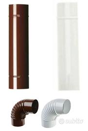 TUBI SMALTATI PER STUFA A LEGNA diametro 12/14