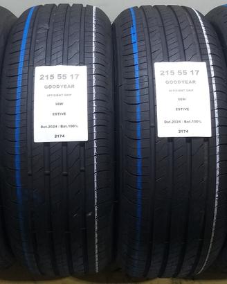 4 GOMME 215 55 17 GOODYEAR A2174
