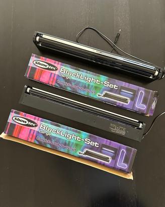 4 luci nere per feste, per DJ, a casa,