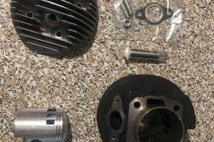 Cilindro 57mm kit completo motor parts vespa 125