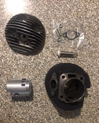 Cilindro 57mm kit completo motor parts vespa 125
