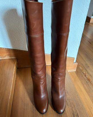 Stivale Ralph Lauren Purple Label pelle marrone