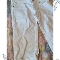 pinocchietto jeans bianco