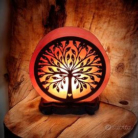 Lampada di Sale dell'Himalaya albero della vita