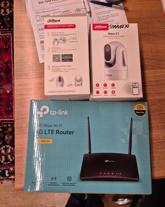 2 telecamere + router 4g