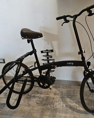Bici pieghevole + porta surf