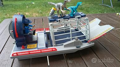 Playmobil barca con gabbia per dinosauri