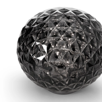 KARTELL Lampada Mini Planet a Batteria Fumé