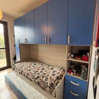 Cameretta con armadio ponte e letto estraibile