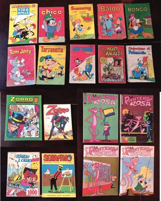 fumetti pantera rosa zorro tiramolla serafino ecc