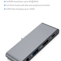 Tablet Docking Station USB-C – HDMI 4K