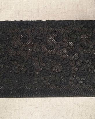 Pochette nera glitter, nuova, mis.18x12x6cm