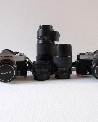 Konica – 2 corpi macchina e 5 obiettivi