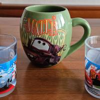 Tazza e 2 bicchieri CARS