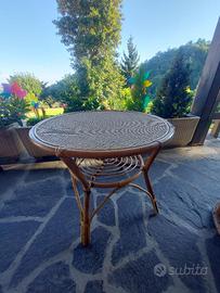 Set giardino in vimini