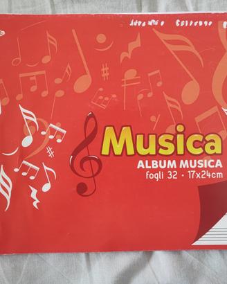 Album Musica Pigna - Quaderno Pentagrammato Scuola