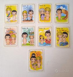 Set Nove Figurine Love Is - Figurine Panini 1977