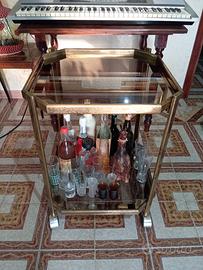 Carrello Porta Liquori In Ottone