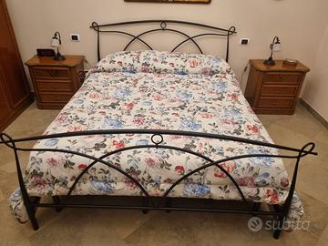 Letto in ferro battuto+ reti ortopediche