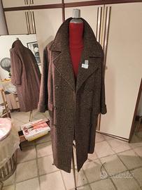 Cappotto donna lana marrone sartoriale XXXL