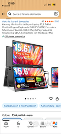 Estensore triplo monitor