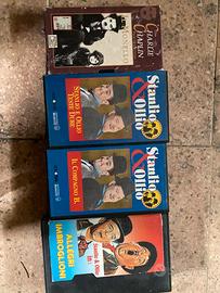 Lotto VHS Vintage Stanlio & Ollio+ Charlie Chaplin