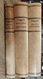 Tre manuali giuridici storici di Arangio Ruiz