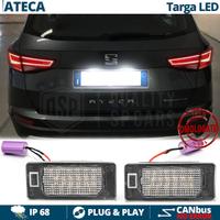 Luci TARGA LED per Seat ATECA Luce Bianco Ghiaccio