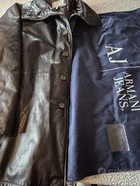 Armani Jeans Giaccone in pelle tg 42