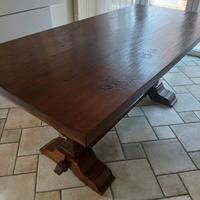 Tavolo legno massello e 6 sedie