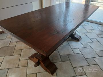 Tavolo legno massello e 6 sedie