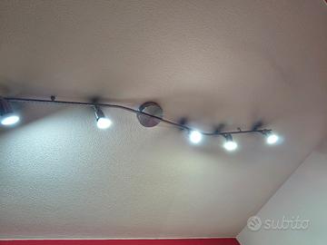 plafoniere in acciaio e led