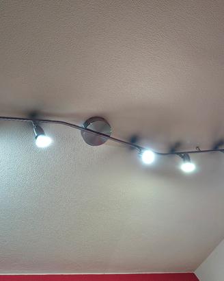 plafoniere in acciaio e led
