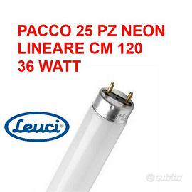 25 PEZZI NEON LINEARI FLUORESCENTI LEUCI CM 120 -