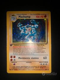 Carta pokemon Machamp 1 Ed ita Holo set base 8/102