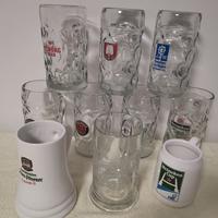 6 BOCCALI BIRRA VETRO PORCELLANA 