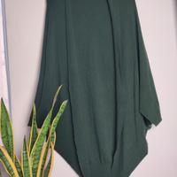 cardigan lana verde