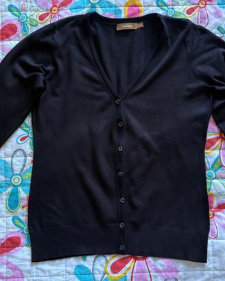 maglione nero conbipel tg m