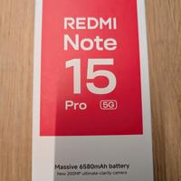 XIAOMI REDMI NOTE 15 PRO 512gb SIGILLATO