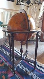 Mappamondo mobile bar in legno ciliegio