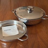 Set due pentole vintage Kocchin- acciaio 18/10