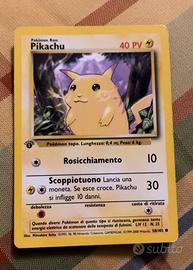 Carta pokemon Pikachu 58/102 PRIMA EDIZIONE
