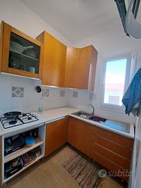 cucina ad angolo legno massello