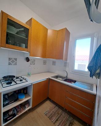 cucina ad angolo legno massello