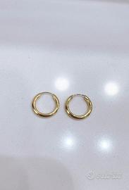 Orecchini cer ch io in oro giallo 18kt 750