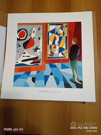 2 serigrafie originali Nespolo firmate e numerate 