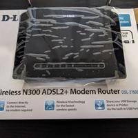 Modem Router ADSL 2+ D-Link DSL2750B - Usato