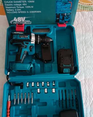 Trapano Avvitatore a Batteria + 2 batteria