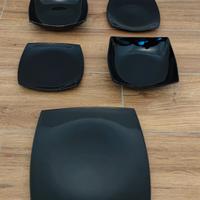 Piatti neri da arredamento varie misure